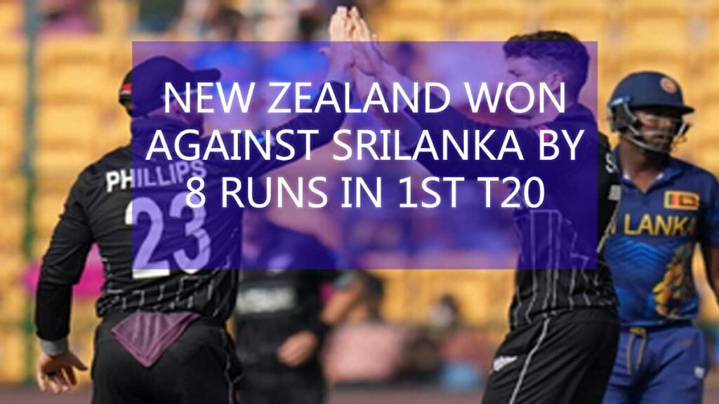 NZ VS SL T20I score highlights