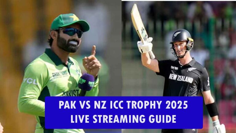 How to watch Pakistan vs New zealand ICC trophy 2025