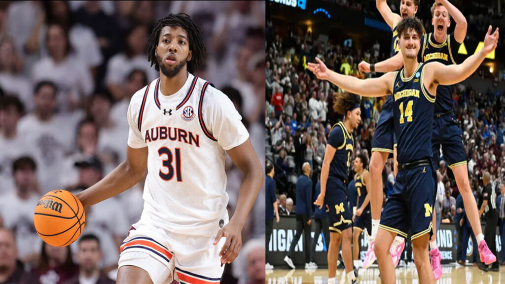 NCAA mens Basketball highlights 2025 auburn vs michigan