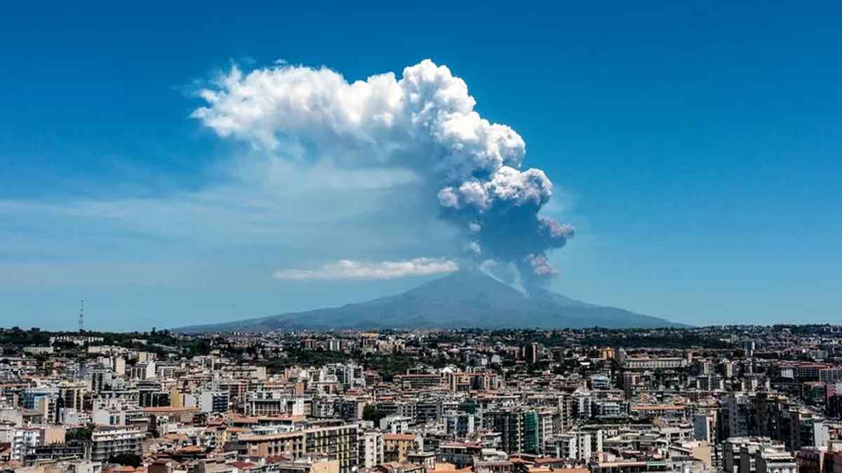 What happened to Mount etna recently?