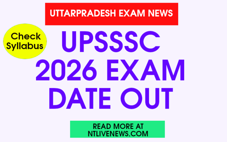 UPSSSC PET exam date 2026: Check Notification details, Exam date, admit card, and syllabus