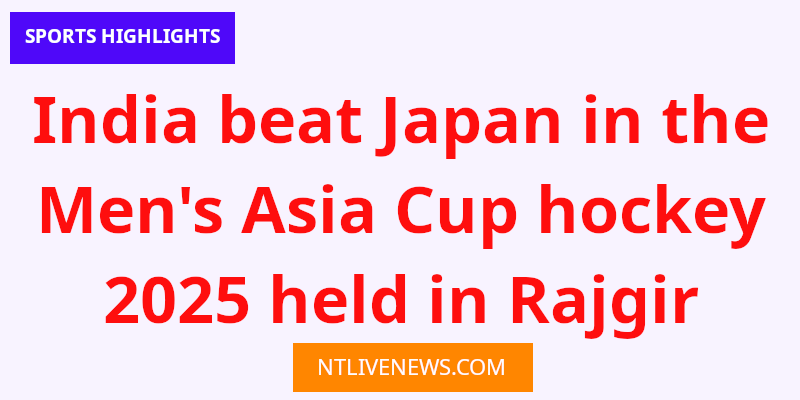 India won mens asia cup 2025 hockey -A Hghlights