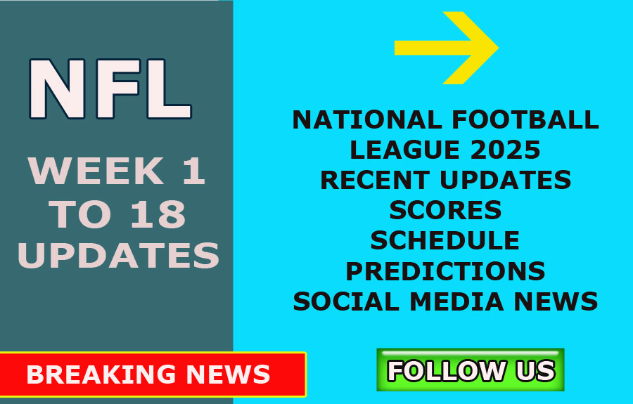 NFL LATEST NEWS 2025 WEEK 1 TO 18
