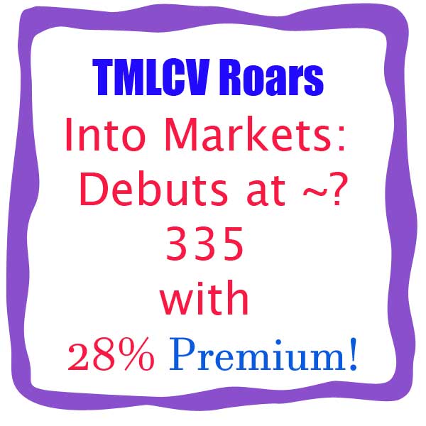 Tata motors commercial vehicles TMLCV stock debut rose 28.5 %