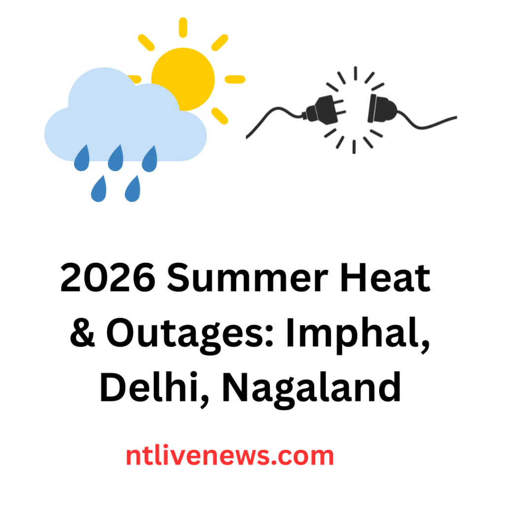 Heat and outage jul augustt Imphal delhi kohima