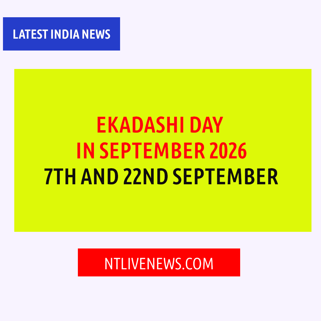 When is Ekadashi in September 2026 in India?