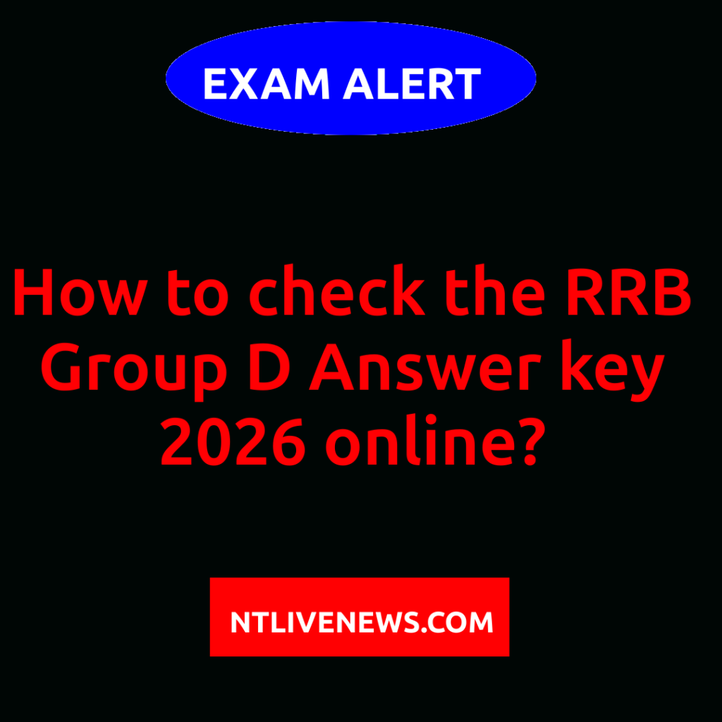 RRB Group D Answer key 2026 and response sheet out