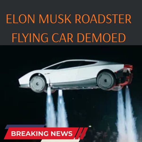 Elon musk spacex FLyign car roadster demoed in USA