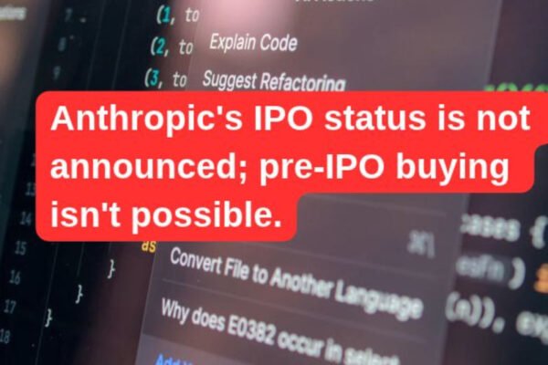 anthropic ipo news USA